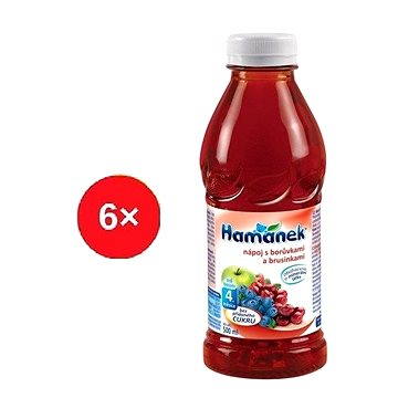 

Hamánek s borůvkami a brusinkami 6× 500 ml