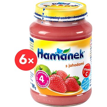 

HAMÁNEK s jahodami 6× 190 g