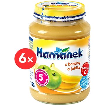 

HAMÁNEK s jablky a banány 6× 190 g