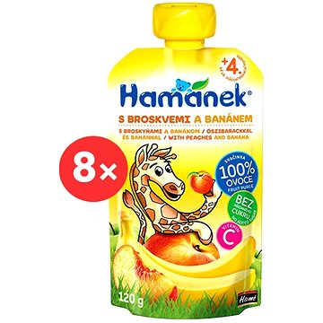 

HAMÁNEK broskev a banán 8× 120 g
