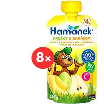 

HAMÁNEK hruška a banán 8× 120 g