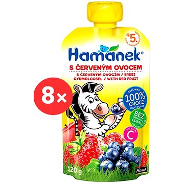 

HAMÁNEK červené ovoce 8× 120 g
