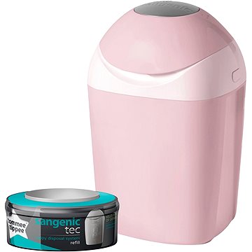 Tommee Tippee Sangenic Tec Nappy Disposal Tub Pink - Nappy Bin |