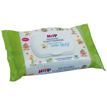 HiPP Babysanft Vlhčený toaletní papír Ultra Sensitive 50 ks - Toaletní papír