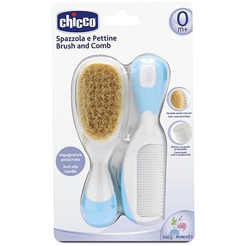 

CHICCO Hřeben a kartáček - modrá