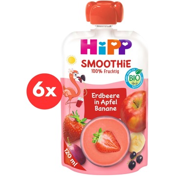 

HiPP BIO Smoothie Jablko-Banán-Červené ovoce 6× 120 ml