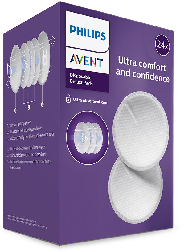 

Philips AVENT Prsní vložky jednorázové 24 ks