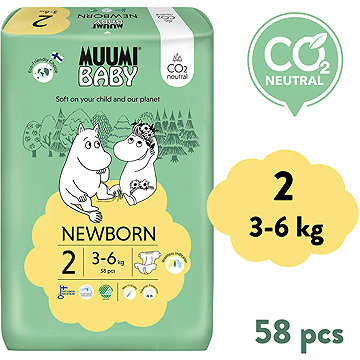 

Muumi Baby Newborn vel. 2 (58 ks)