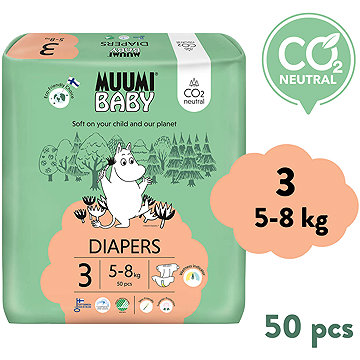 

Muumi Baby 3 Midi 5–8 kg (50 ks), eko pleny