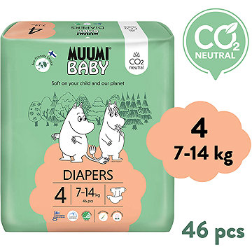 

Muumi Baby 4 Maxi 7–14 kg (46 ks), eko pleny