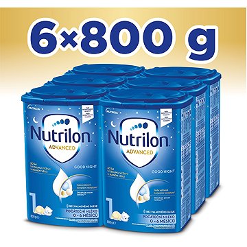 

Nutrilon 1 Advanced Good Night počáteční kojenecké mléko 6× 800 g, 0+