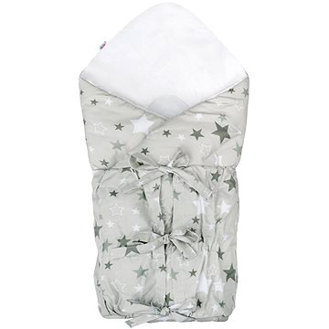 

New Baby Klasická šněrovací zavinovačka - hvězdičky šedé