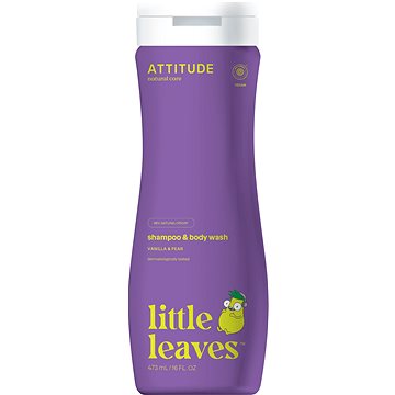 ATTITUDE Little Leaves 2v1 s vůní vanilky a hrušky 473 ml - Dětské mýdlo