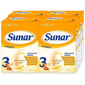 

Sunar Complex 3 batolecí mléko, 4× 600 g