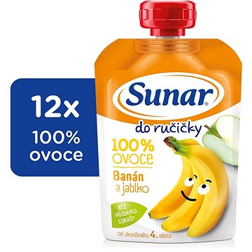 

Sunar Do ručičky ovocná kapsička banán 12× 100 g