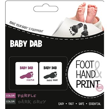 

Baby Dab Barva na dětské otisky - fialová, šedá