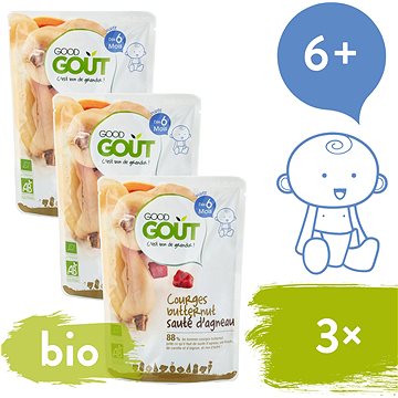 

Good Gout BIO Máslová dýně s jehněčím masem 3× 190 g