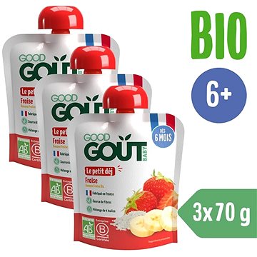 

Good Gout BIO Jahodová snídaně 3× 70 g
