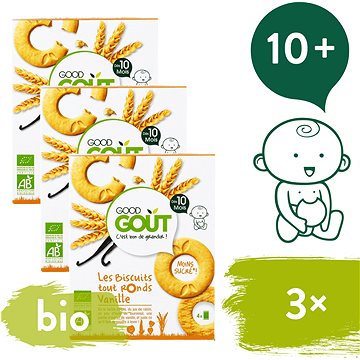 

Good Gout BIO Vanilková kolečka 3× 80 g