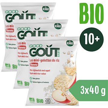 

Good Gout BIO Mini rýžové koláčky s jablky 3× 40 g