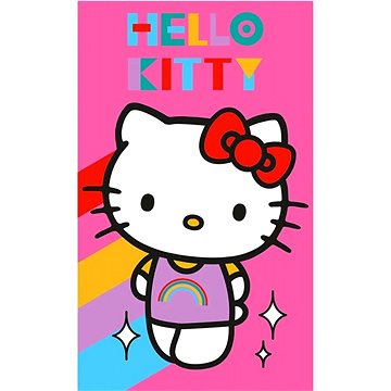 

Carbotex Dětský ručník Hello Kitty Rainbow 30 × 50 cm