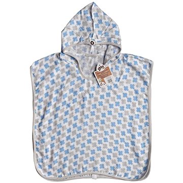 

XKKO BMB Bambusové mušelínové pončo Cross Baby Blue Vel. 2 (2-3 roky)