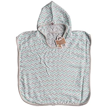 

XKKO BMB Bambusové mušelínové pončo Chevron Mint Vel. 2 (2-3 roky)