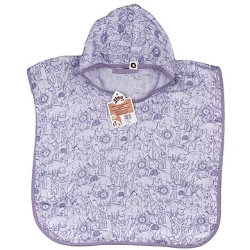 

XKKO BMB Bambusové mušelínové pončo Safari Lavender Aura Vel. 1 (1-2 roky)