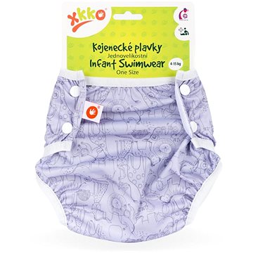 

XKKO Jednovelikostní kojenecké plavky Safari Lavender Aura