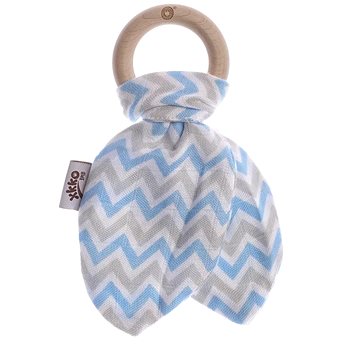 

XKKO Kousátko BMB Lístky - Chevron Baby Blue