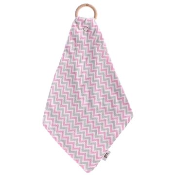 

XKKO Kousátko BMB s plenkou - Chevron Baby Pink