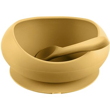 

Zopa Miska se zvýšenými okraji a přísavkou Mustard Yellow
