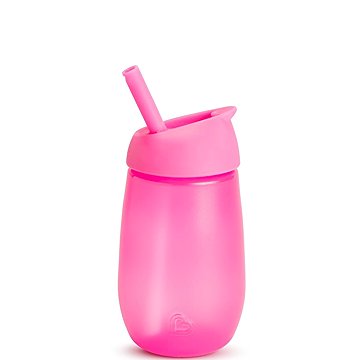 

Munchkin Hrneček s brčkem Simple Clean 296 ml růžový