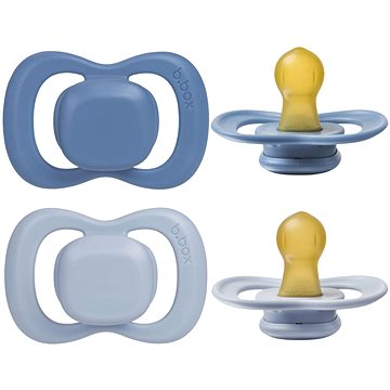 

B.Box Dudlíky z přírodního kaučuku 0-6m 2 ks ocean/sky