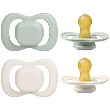 

B.Box Dudlíky z přírodního kaučuku 0-6m 2 ks sage/vanilla