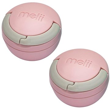 

Melii Krabičky na dudlík 2 ks růžová/šedá