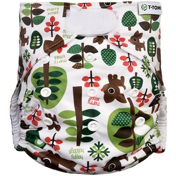 

T-TOMI Kapsová plena na suchý zip Trees
