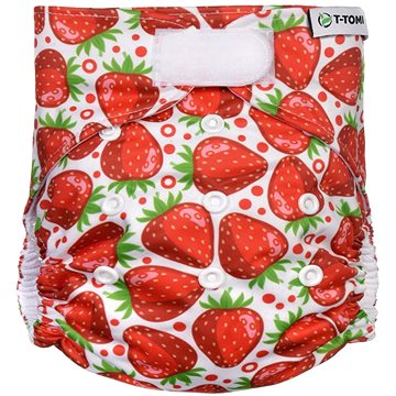 

T-TOMI Kapsová plena na suchý zip Strawberries