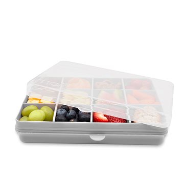 Melii Snackle Box krabička na svačinu 1368 ml šedá