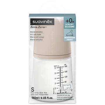 

SUAVINEX Zero Zero Medium anti-koliková láhev 180 ml S
