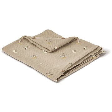 

NUUROO Minnie Mušelínová zavinovací plena Beige Surfer
