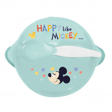 

THERMOBABY Miska s přísavkou a víčkem Mickey