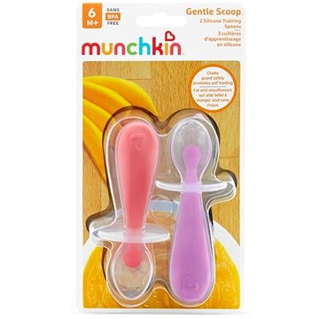 

Munchkin Silikonové lžičky 2 ks růžová/fialová