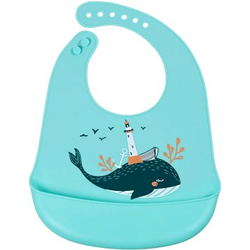 

Simed Silikonový bryndák s kapsou - Whale