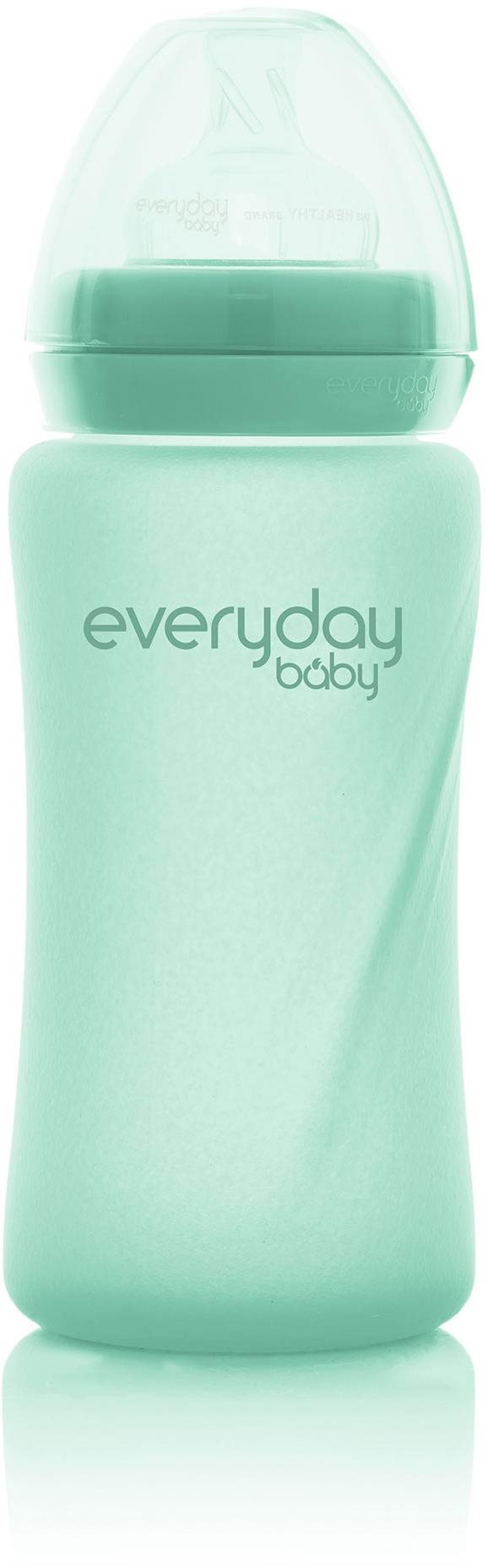 

Everyday Baby láhev s brčkem sklo 240 ml Mint Green