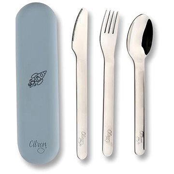 

Citron Set příborů s pouzdrem Dusty Blue