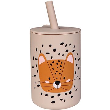 

Tryco Pohárek s brčkem - Leopard Sand