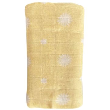 

OB Designs Mušelínová plenka Daisy Print - Lemon