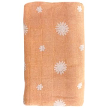 

OB Designs Mušelínová plenka Daisy Print - Peach