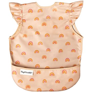

Tiny Twinkle Zástěrka s bryndákem a volánky Large 2-4 roky Boho Rainbow